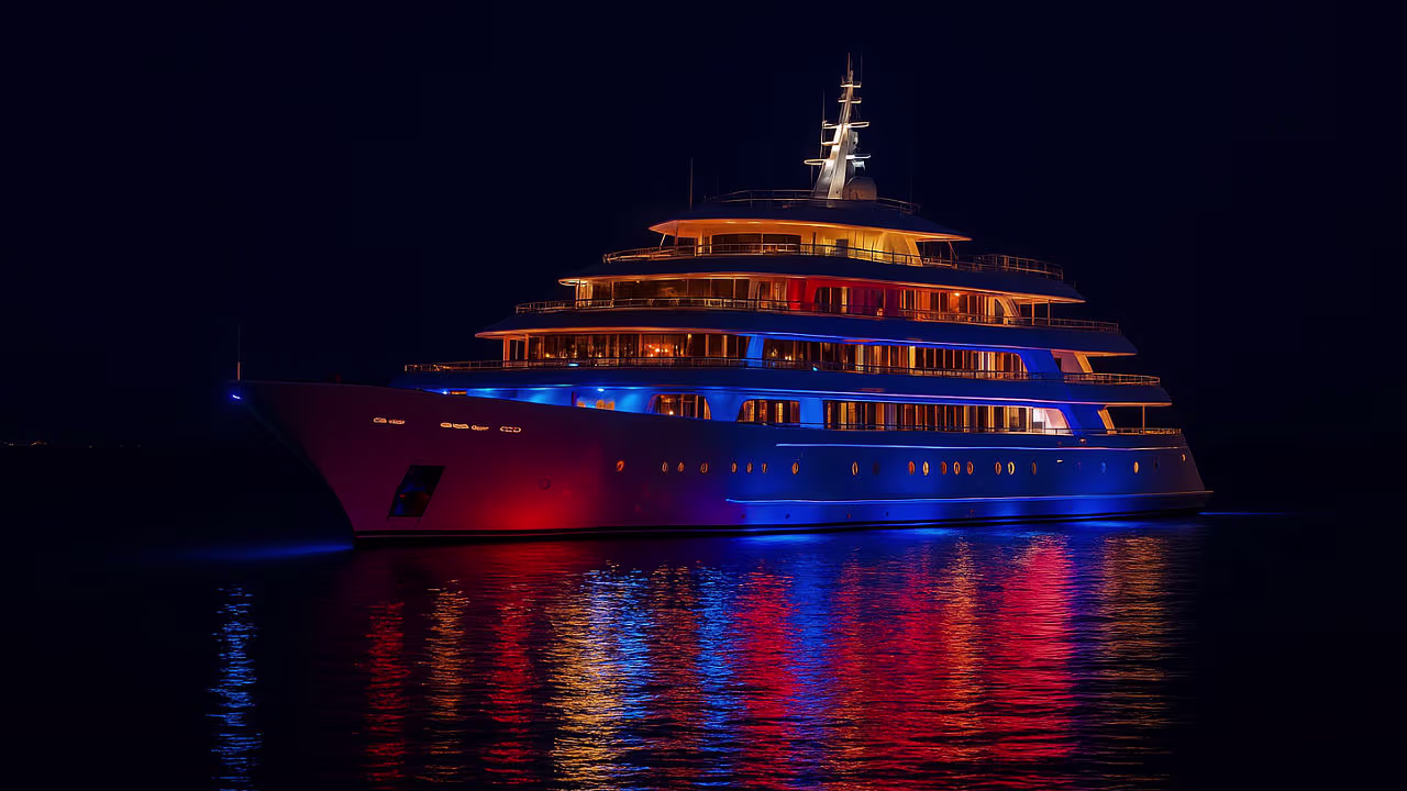 کشتی تفریحی در شب سف. Imresizer#4677